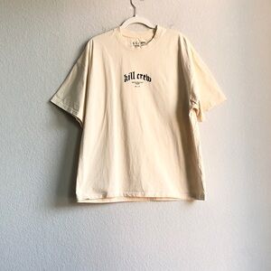 Kill Crew Inner Demons T Shirt Cream Medium Cotton Pump Cover Gym Workout Lift